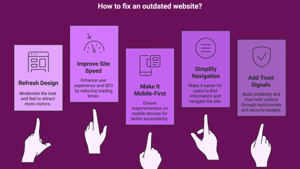 How to fix an outdated website